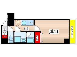 ｼﾞｪﾉｳﾞｨｱ新横浜ｽｶｲｶﾞｰﾃﾞﾝ(1006)の物件間取画像